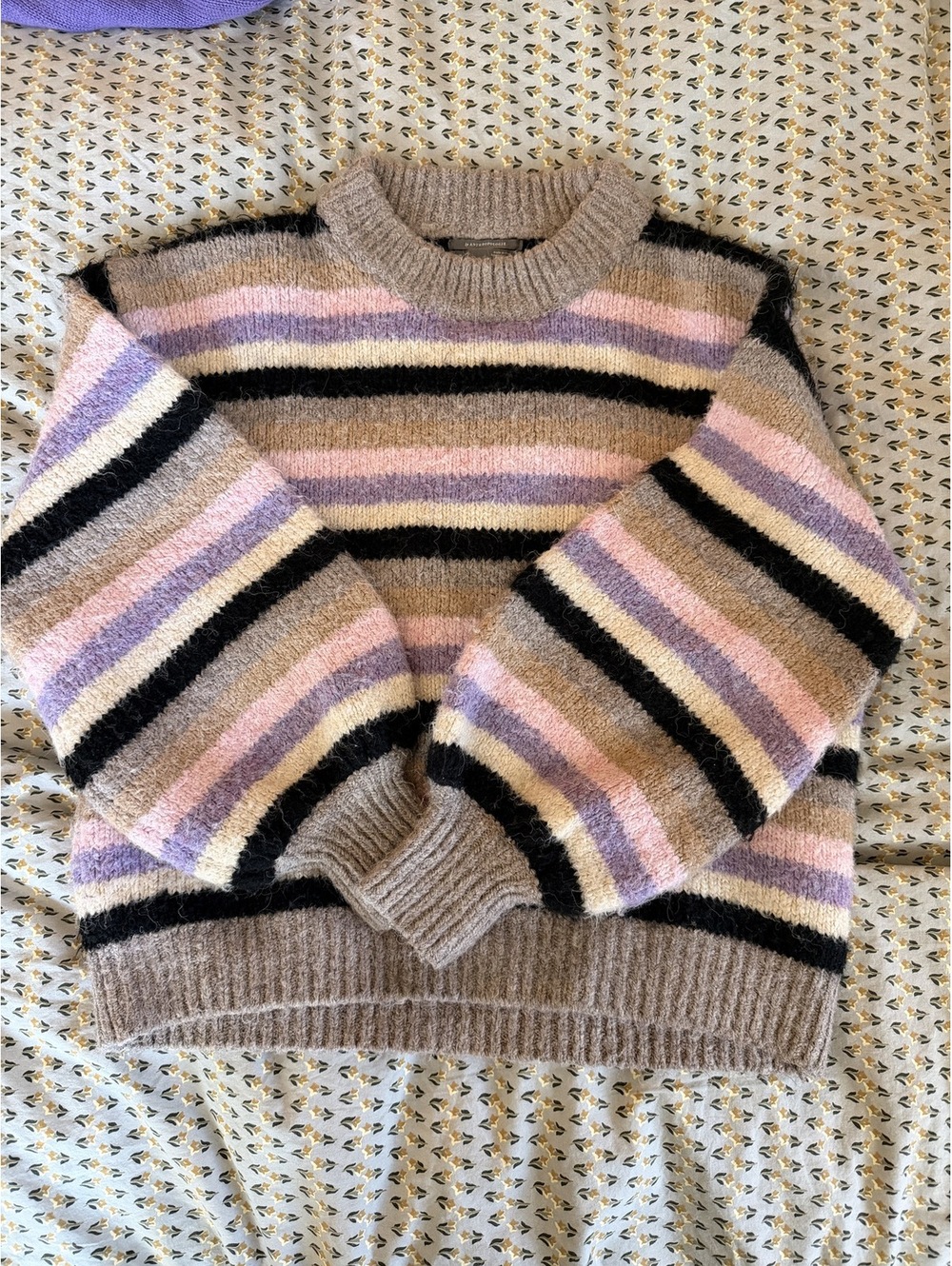 Anthropologie Striped Wool Blend Sweater Medium